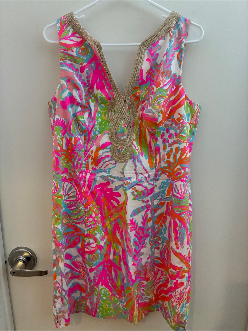 Lilly Pulitzer Janice Dress Scuba to Cuba 12 EUC